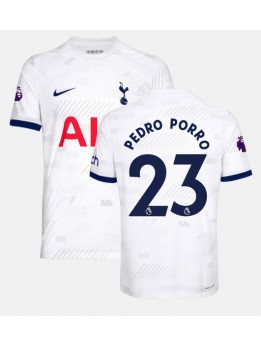Billige Tottenham Hotspur Pedro Porro #23 Hjemmedrakt 2023-24 Kortermet